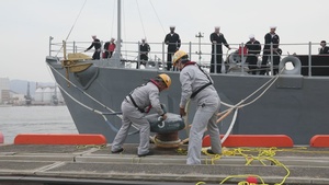 USS Warrior Arrives in Kobe, Japan