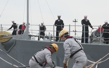 USS Warrior Arrives in Kobe, Japan