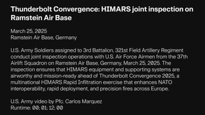 Thunderbolt Convergence: HIMARS joint inspection on Ramstein Air Base
