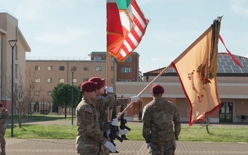 173rd Brigade Support Battalion Paratroopers Welcome New Senior Enlisted Leader During Assumption of Responsibility Ceremony