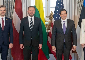 Secretary Rubio meets with Estonian Foreign Minister Margus Tsahkna, Latvian Foreign Minister Baiba Braže, and Lithuanian Foreign Minister Kęstutis Budrys