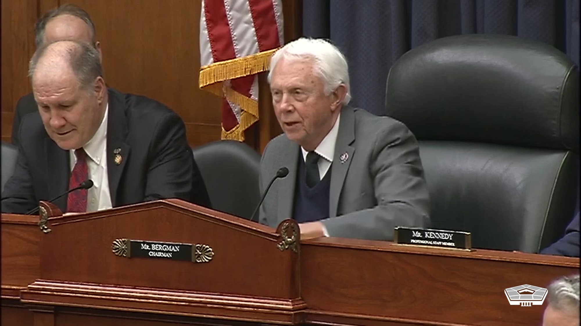 Air Force Gen. Randall Reed, commander of U.S. Transportation Command, testifies during a House Armed Services Committee hearing in Washington, March 25, 2025. The committee is reviewing Transcom’s posture and readiness of the mobility enterprise.