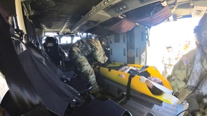 B-Roll : National Guard Soldiers conduct joint tail-to-tail patient transfer during Patriot 25