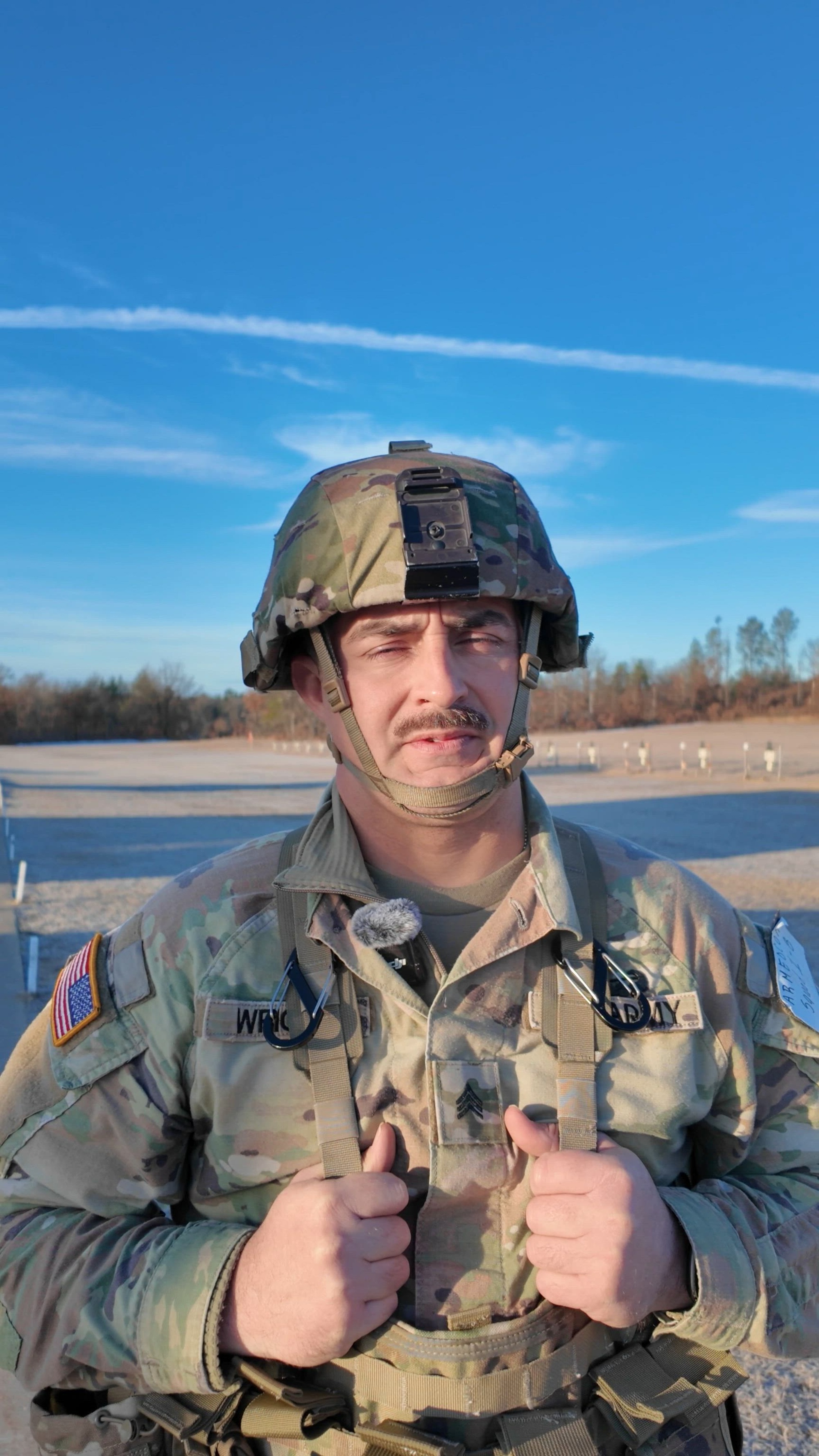 Army Reserve Sgt. Max Wright, a nutrition care specialist with the San Antonio, Texas based 7454th Medical Readiness Operations Unit, participates in a best squad competition hosted by the Pinellas Park, Fla. based Army Reserve Medical Command and Gillem Enclave, Ga. 3rd Theater Medical Command at Fort McCoy, Wis., on March 25, 2025. Wright has been both a previous participant in the 2023 AR-MEDCOM Best Warrior Competition and as a member of the cadre team to help facilitate these events. (U.S. Army Reserve video by Sgt. Jerry T. Zuetrong)