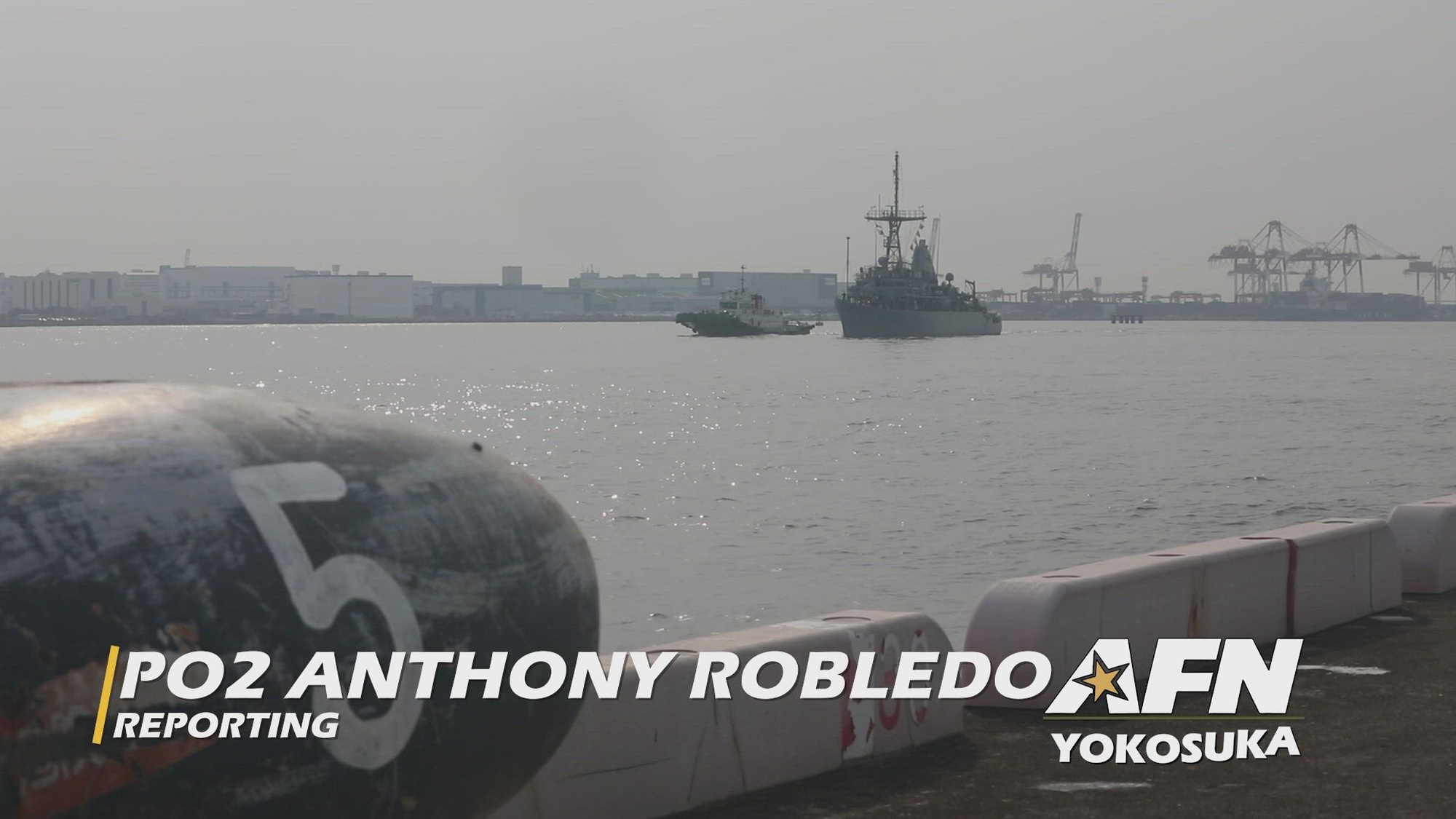 250324-N-CY569-1001 KOBE, Japan (March 24, 2025) – The Avenger-class mine countermeasures ship USS Warrior (MCM 10) arrives in Kobe, Japan for a scheduled port visit, March 24, 2025. USS Warrior is forward deployed to the U.S. 7th Fleet and is underway conducting routine operations in U.S. 7th Fleet area of operations. 7th Fleet is the U.S. Navy&#39;s largest forward-deployed numbered fleet, and routinely interacts and operates with Allies and partners in preserving a free and open Indo-Pacific region. (U.S. Navy video by Mass Communication Specialist 2nd Class Anthony Robledo)