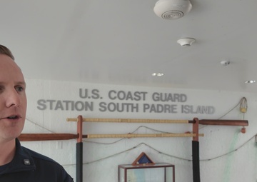 Coast Guard patrols the maritime boundary line near South Padre Island, Texas