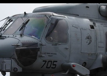 Flight operations on USS Spruance