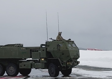 NATO forces demonstrate rapid HIMARS deployment and joint fires capabilities b-roll