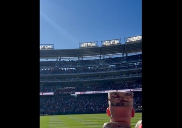 DC National Guard support Nationals Opening Day Flag Unfurling 2025