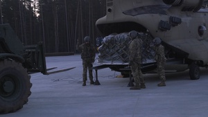 B Roll; Recovery Efforts Continue at Site of Submerged Vehicle in Search for Missing Soldiers