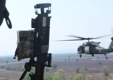 US Army Soldiers Conduct Air Assault Operations during Hanuman Guardian 25