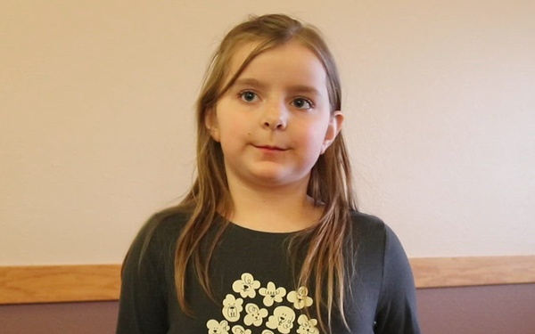 Military family member talks about being in a military family during Fort McCoy MOMC event