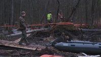 B:Roll; Search and rescue dogs assist in recovery efforts of missing U.S. soldier