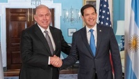 Secretary of State Marco A. Rubio meets with Argentine Foreign Minister Gerardo Werthein