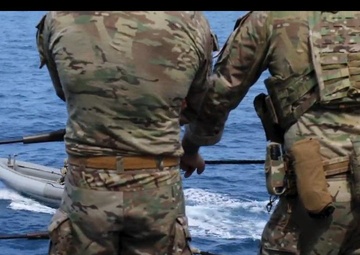 USS Spruance small boat operations