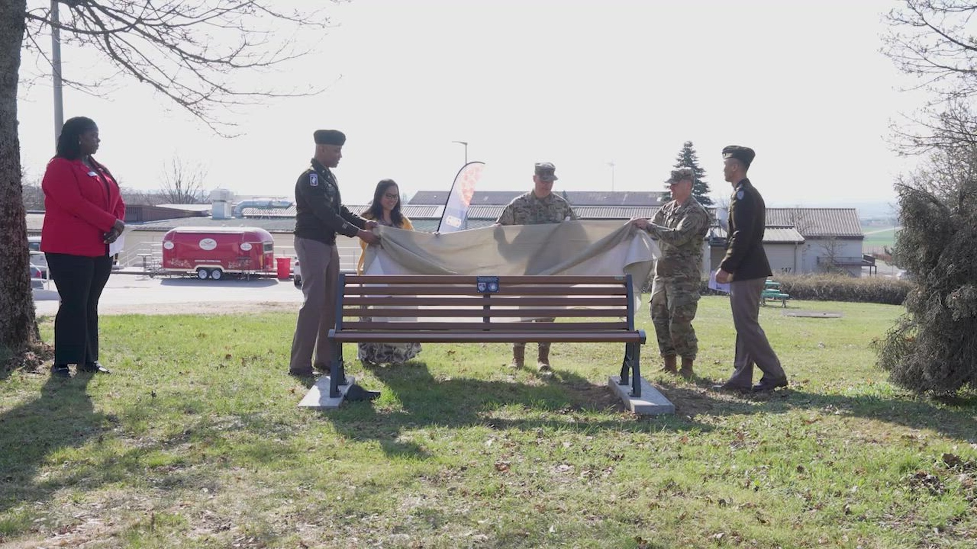 The U.S. Army Garrison Rheinland-Phalz hosted a Gold Star Families Memorial Ceremony on Wednesday, April 2nd at the Sembach Chapel on Sembach Kaserne. <br />After the ceremony a bench was dedicated on behalf of families who have lost loved ones in service to our nation. (Defense Media Activity video by Staff Sgt. Joseph E. D. Knoch)