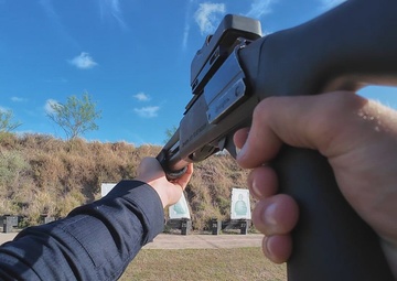 Coast Guard Station South Padre Island members conduct weapons training