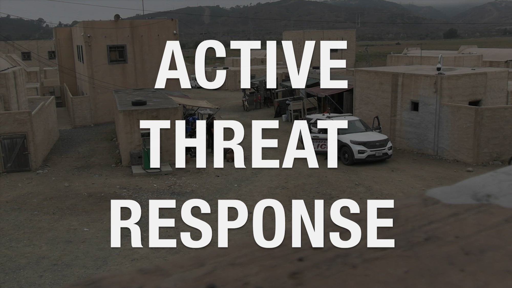 U.S. Marines with Camp Pendleton Provost Marshal&#39;s Office conduct an active threat/active shooter response exercise at the Infantry Immersion Trainer, Marine Corps Base Camp Pendleton, California, Sept. 24, 2024. The dynamic active threat/active shooter response exercise provided Military Police, Civilian Police Officers, and supporting agencies the ability to enhance their capabilities to respond to potentially hostile threats on Camp Pendleton. (U.S. Marine Corps Video by Lance Cpl. Jonathan M. Sherchand)