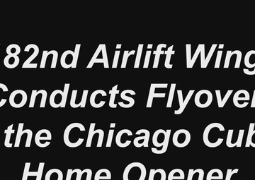 182nd Airlift Wing C130H Hercules Flyover Chicago Cubs