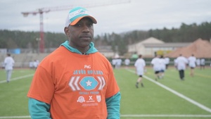 New York Giants Safety hosts 2025 NFL Pro Camp at Kapaun Air Base (A-roll)