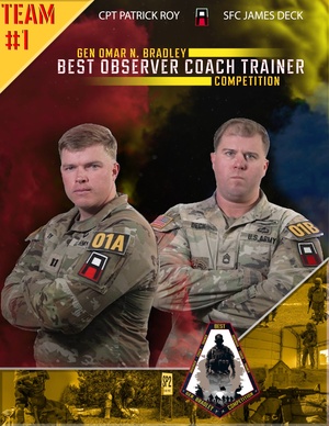 Gen. Omar Bradley Best OC/T Competition 2025 Team Video Baseball Cards