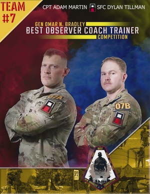 Gen. Omar Bradley Best OC/T Competition 2025 Team Video Baseball Cards