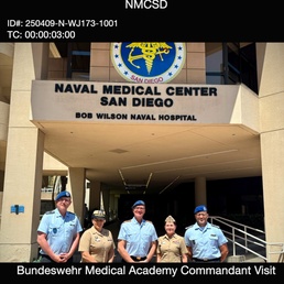 Bundeswehr Medical Academy Commandant visits NMCSD, explores collaborative opportunities