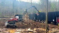 B-Roll: USACE contractors remove Hurricane Helene debris from Bear Creek
