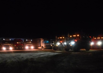 Coalition Members Resupply Outstations Within Combined Joint Operations Area (60FPS, dark)