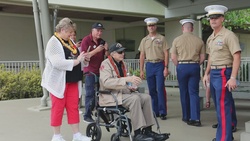 WWII Veteran visits USS Arizona Memorial