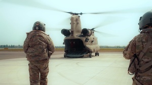 B-Roll: 12th Combat Aviation Brigade lifts Off for water airborne, helocast training at Lake Garda