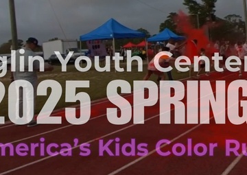 Eglin Youth Center's 2025 Spring Kids Color Run