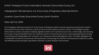 B-Roll: Timelapse of Cane Creek debris removal in Buncombe County, N.C.