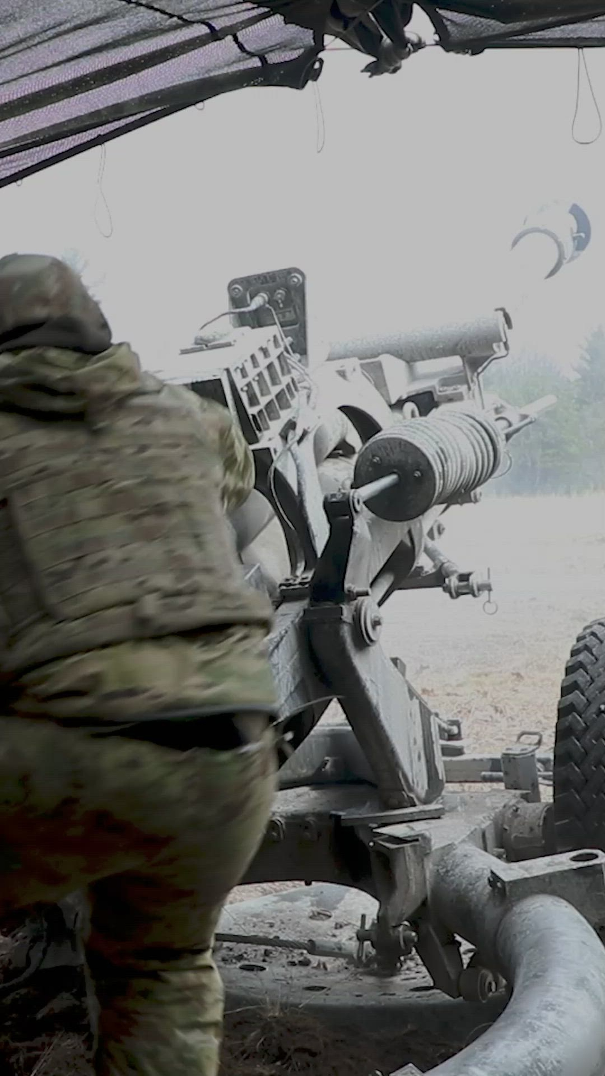 Soldiers from Alpha Battery, 2nd Battalion, 15th Field Artillery Regiment, 2nd Brigade Combat Team, 10th Mountain Division (LI) participate in their Table XV Qualification on Fort Drum, New York, April 12-13, 2025. This is a certification process where each artillery section under one battery come together to certify their teamwork and communication as one team. This further prepares the battery for the next step in certifying as a battalion. (U.S. Army video by Sgt. Samuel Bonney)