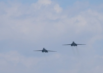 B-1s train with ROKAF, conduct flyover