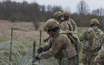 B-Roll; U.S. Army soldiers conduct combat engineer qualification course