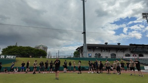 Future Airmen gathered for the Delayed Entry Program All Call
