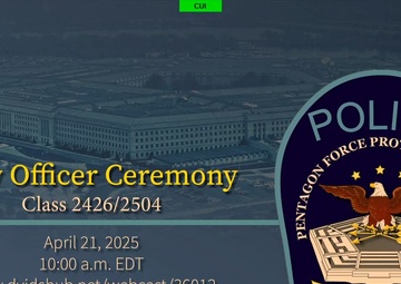 Pentagon Force Protection Agency New Officer Ceremony