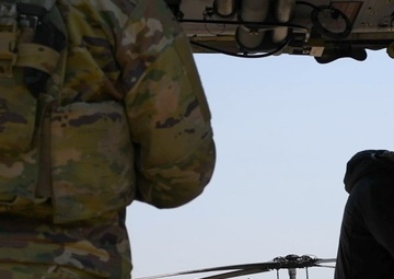 U.S. Military fly during Combat Search and Rescue Training Exercise in South Korea