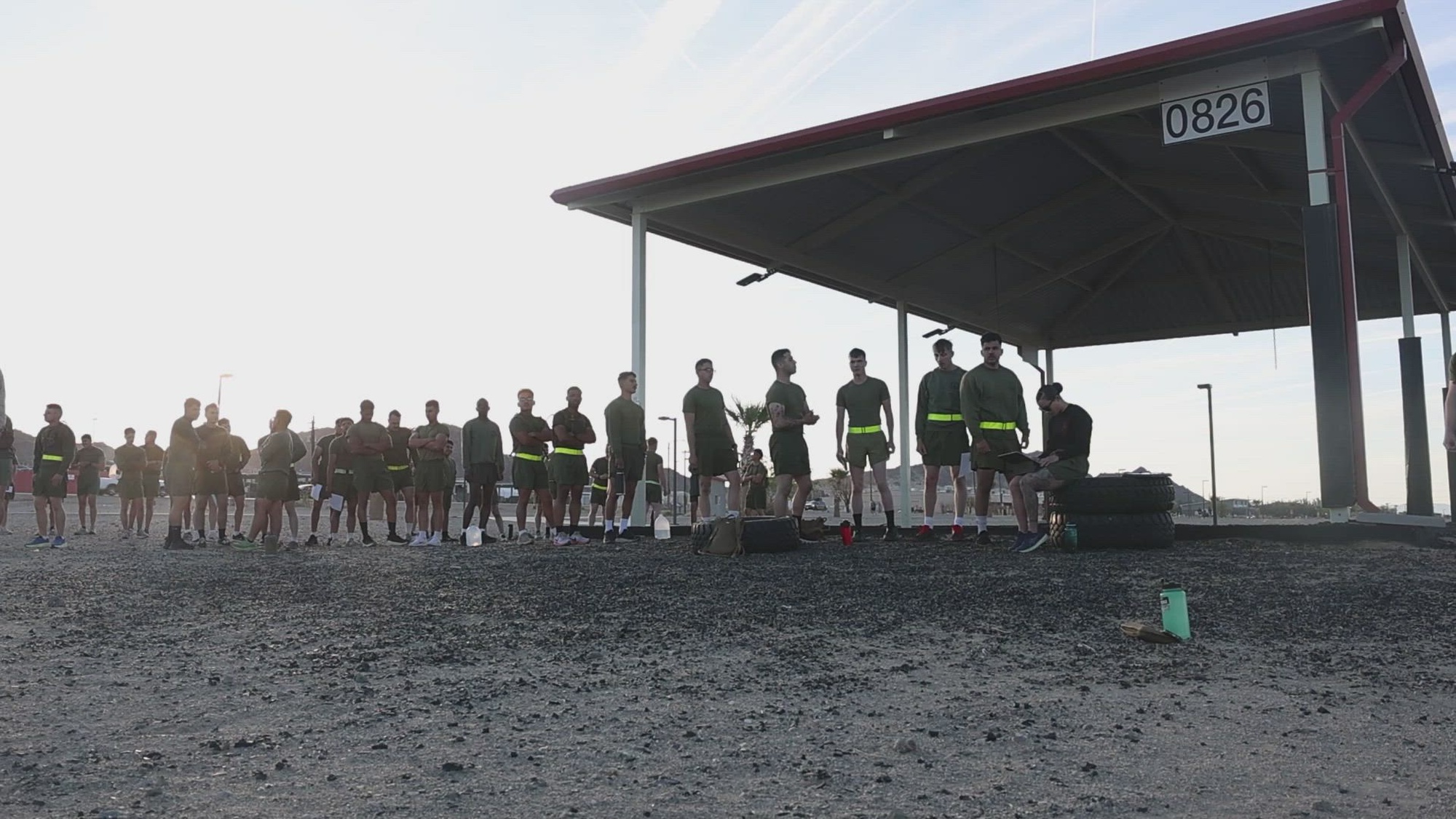U.S. Marines with Marine Corps Martial Arts Instructor Course 73-25, complete a Physical Fitness Test as part of the course curriculum April 21, 2025. The MCMAIC certifies Marines to instruct and monitor Marine Corps Martial Arts Program training and advance Marines in the program while testing and strengthening their decision making, warfighting, and leadership skills. (U.S. Marine Corps video by Cpl. Damian Oso)