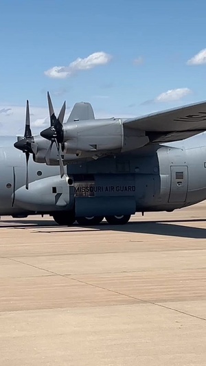 C-130H Takes Flight After Fuel Tank Removal