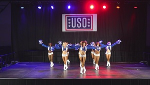 The Dallas Cowboys Cheerleaders perform live from Tower Barracks