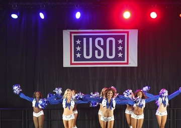 The Dallas Cowboys Cheerleaders perform live from Tower Barracks