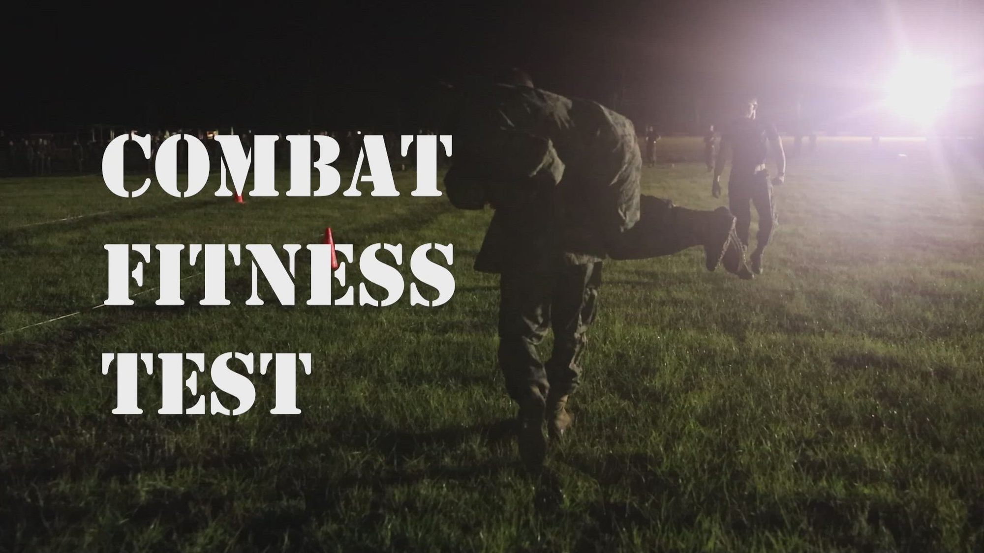 Recruits with November Company, 3rd Recruit Training Battalion, complete the Inventory Combat Fitness Test on Marine Corps Recruit Depot Parris Island, S.C., April 22, 2025. The Inventory CFT measures the recruits capabilities in advance of the scored CFT later on in the training cycle. (U.S. Marine Corps video by Lance Cpl. William Horsley)