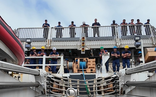 U.S. Coast Guard Cutter Midgett strengthens partnerships with partner countries in the Pacific.