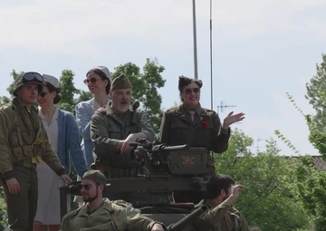 B-Roll: US Soldiers celebrate 80th anniversary of the liberation of Montecchio Maggiore, Italy