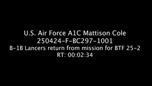 B-1B Lancers return from mission