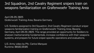 U.S. Army sniper teams hone their skills in Germany during training event