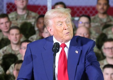 President Trump Visits Selfridge Air National Guard Base