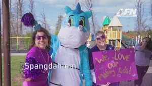 Spangdahlem AB Elementary School's 2025 Purple Up Parade